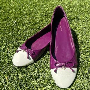 Cap toe ballet flats Tory Burch 7 1/2 two tones